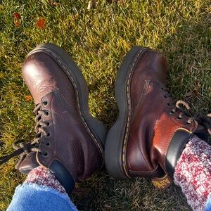 Dr. Martens Platform Chunky Leather Boots England Vintage Y2K  🏴󠁧󠁢󠁥󠁮󠁧󠁿